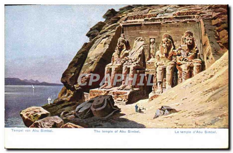 Postcard Ancient Egypt Egypt The temple of Abu Simbel