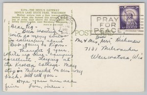 Devil's Lake State Park Wisconsin~The Devil's Gateway~Rock Formation~Vintage PC 