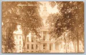 RPPC Real Photo Postcard - State House - Concord, New Hampshire - 1916
