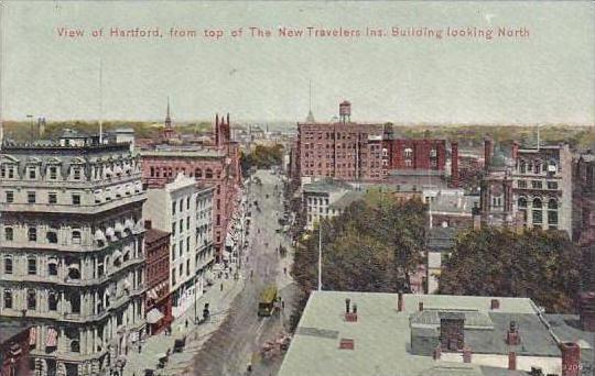 Connecticut Hartford View Of Hartford From Top Of The New Travelers ins Build...