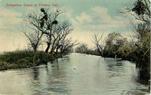 Postcard C-1910 California Fresno Irrigation Canal Undivided 24-147