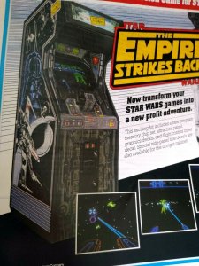 Star Wars The Empire Strikes Back Arcade FLYER Original 1984 Video Game Artwork