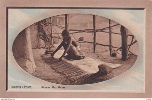 SIERRA LEONE, Africa, 00-10s; Topless woman Mat maker