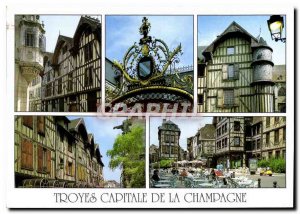 Modern Postcard Troyes Champagne Capital