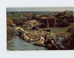 Postcard San Antonio's Sunken Garden, San Antonio, Texas