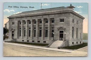 Post Office Building Olympia Washington WA UNP DB Postcard Q7