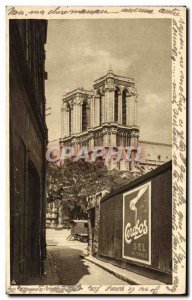 Old Postcard Advertisement Paris Notre Dame Cerebos Table Salt