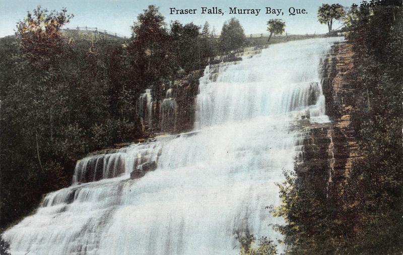 Fraser Falls, Murray Bay, Quebec, Canada, Early Postcard, Unused