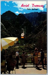 Palm Springs California 1960s Postcard Aerial Tramway Vally Station Patio