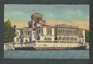 Ca 1932 PPC Sarasota FL Ringlings Mansion On The Bay Mint