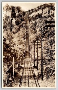 Chattanooga TN RPPC Incline Railway Lookout Mtn Tennessee Postcard Q23