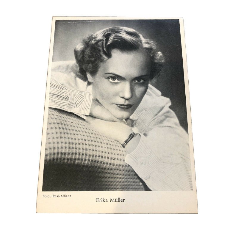 ERIKA MULLER - POSTCARD - PHOTO - ACTRESS - GERMAN 