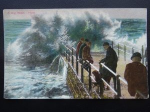 Sussex HOVE A Big Wave - Old Postcard by E.M.C. Series