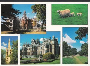 Nottinghamshire Postcard - Views of Thoresby Hall and Thoresby Park  LC4455