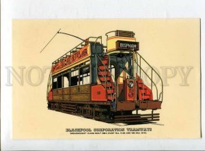 416176 Blackpool Corporation tramways TRAM Old postcard