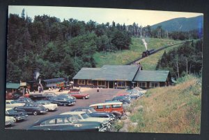 Mount Washington, New Hampshire/NH Postcard, Base Station, Old 1950's Cars