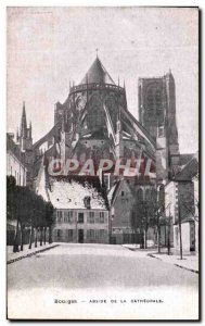 Old Postcard Bourges Apse De La Cathedrale