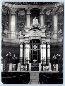 RPPC Interno del Tempio Israelitico di ROMA Italy 4x6 Postcard