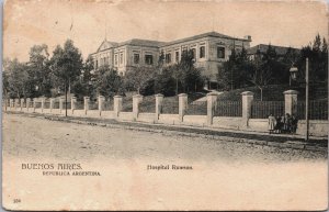 Argentina Buenos Aires Hospital Rawson Vintage Postcard C129