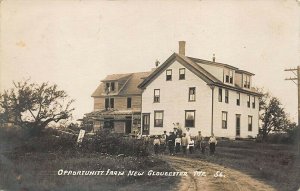 New Gloucester ME Opportunity Farm (Boys Home) Real Photo Postcard