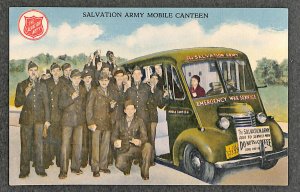 Evansville IN Salvation Army Mobile Canteen Do Nuts & Coffee Truck Postcard