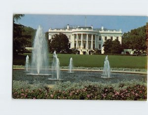 Postcard South Front, The White House, Washington, District of Columbia