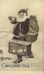 Santa Claus Christmas 1912 light crease right top corner tip, light postal ma...