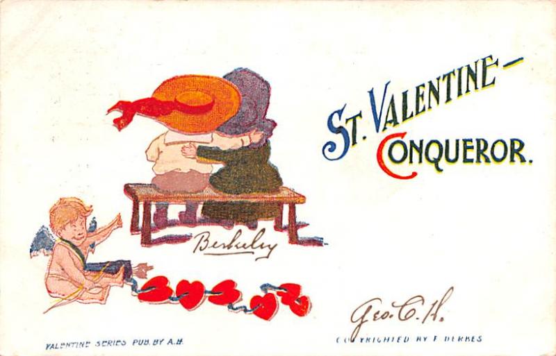 Valentines Day 1901 writing on front