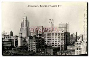 Old Postcard A Glimpse Of Downtown Kansas City