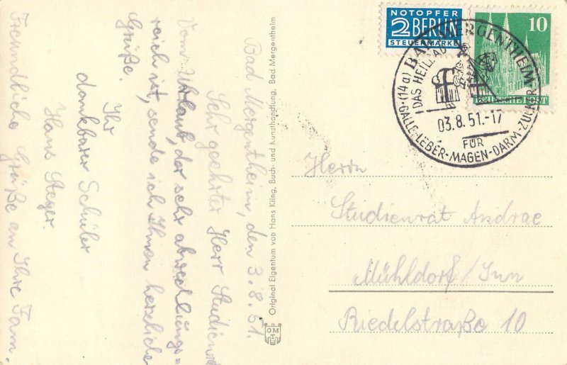 Germany Bad Mergentheim 1951