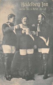 San Francisco California Heidelberg Inn Advertising Antique Postcard J62679