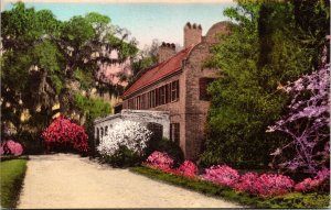 Historic Tudor Mansion Middleton Place Gardens Charlseton SC DB Postcard 