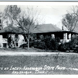 c1950s Keosauqua, IA RPPC Lacey-Keosauqua State Park Real Photo Postcard A105