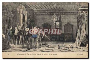 Old Postcard Assassination of the Duke of Guise after the table