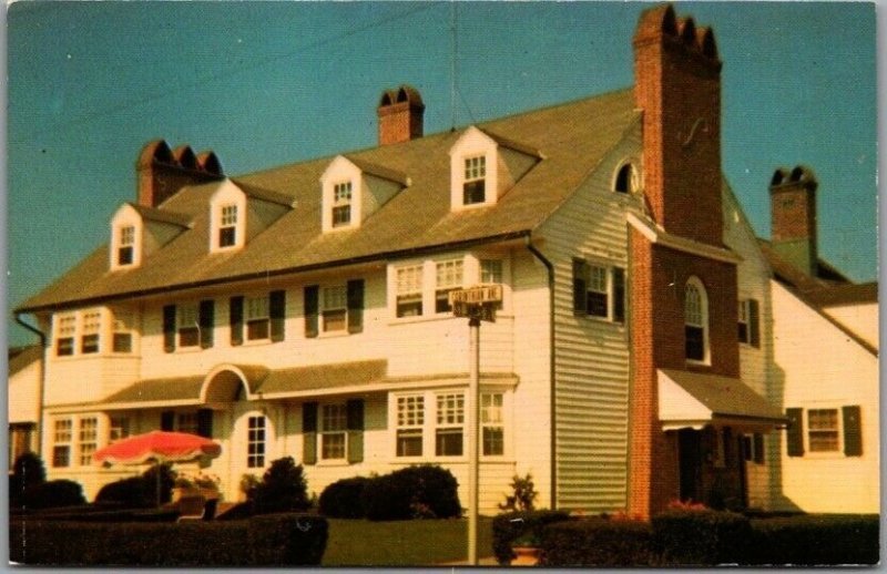 Vintage OCEAN CITY, New Jersey Postcard MODAUSON APTS boarding house