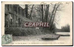 Old Postcard The Tour De Marne Champigny Chennevieres L & # 39Ecu of France