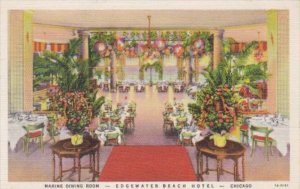 Illinois Chicago Edgewater Beach Hotel The Marine Dining Room Curteich