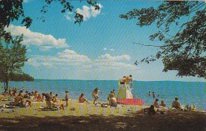 Maine Beach Scene Sebago Lake State Park