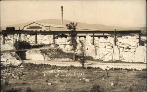 Rutland Vermont VT Florence Mill Marble Mining c1910 Real Photo Postcard