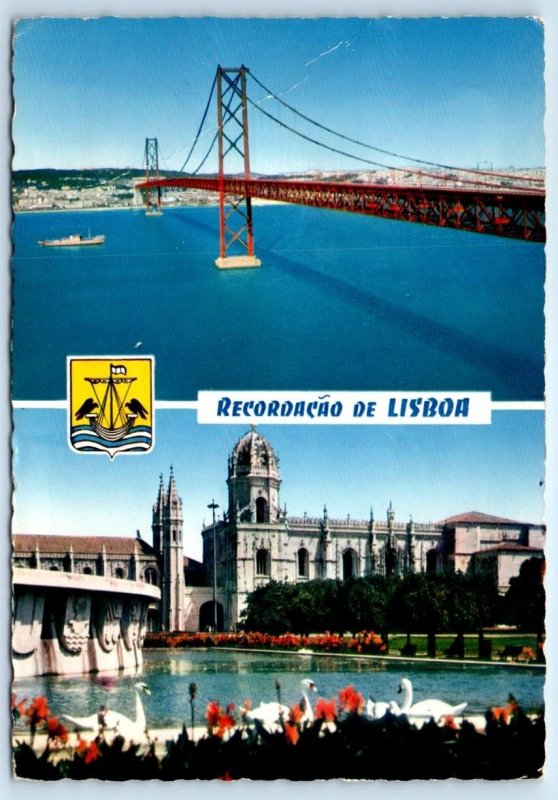 LISBOA multiview LISBON Portugal 4x6 Postcard