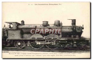 Postcard Old Train Locomotive 2601 machine