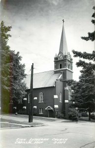 RPPC Postcard; Zion Lutheran Church, Cadillac MI Wexford County S-1334 LL Cook