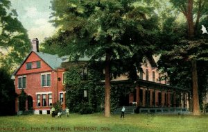 Circa 1905-10 Home of Ex. Pres. R. B. Hayes, Fremont, Ohio Vintage Postcard P11