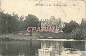 Old Postcard Currency (I and L) Chateau du Mortier and the Pond