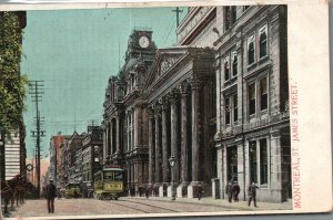 Vintage Postcard Saint James Major Street Montreal Quebec Canada
