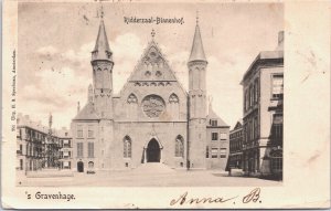 Netherlands The Hague Den Haag Ridderzaal Binnenhof Vintage Postcard 09.21