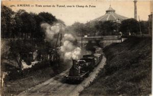 CPA AK AMIENS - Train sirtant sous le Camp de Foire (295464)