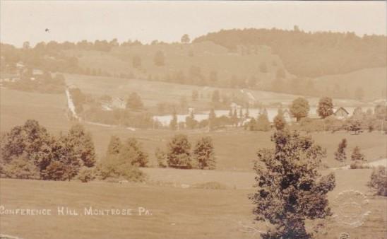 Panorama Conference Hill Montrose Pennsylvania Real Photo