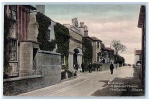 c1910 Entrance H.M. Convict Prison Portland Dorset England Posted Postcard