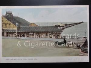 Kent: Herne Bay, Pavilion and New Pier, Old PC - showing TEA, COFFEE SHOP